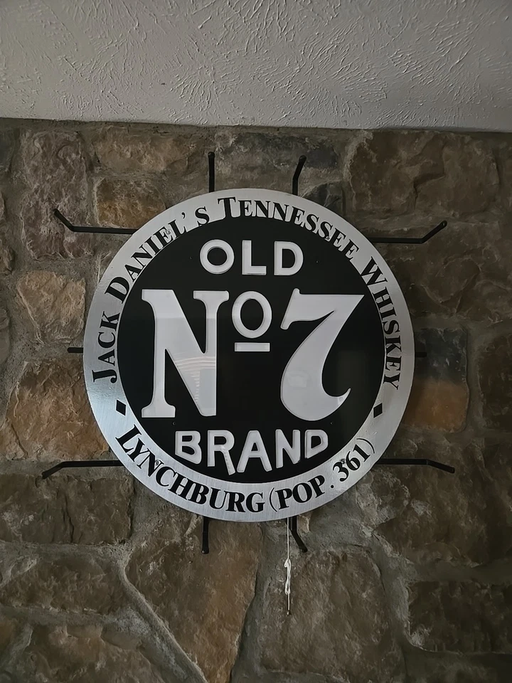 Jack Daniels Old No. 7 Brand LED Sign - Lives Here - Tennessee Whiskey  Licensed - Image 1 of 2