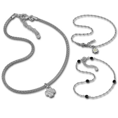 Silberdream Diversi Design Fußketten 27cm 925er Vero Argento SDF2902JX - Immagine 1 di 4