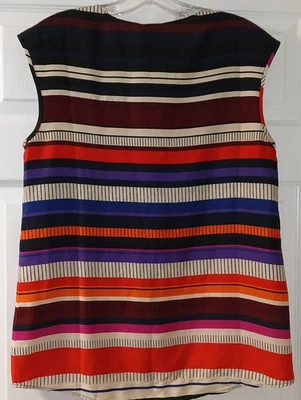 Blusa sin mangas multicolor para mujer J Crew talla 6 Foto 1 de 4