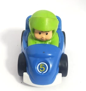 Coches de carreras Fisher-Price Little People Wheelies Car #5 Blue Racer - Imagen 1 de 4