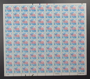 US SCOTT 2278 PANE OF 100 AMERICAN FLAG STAMPS 25 CENT FACE MNH - Picture 1 of 1