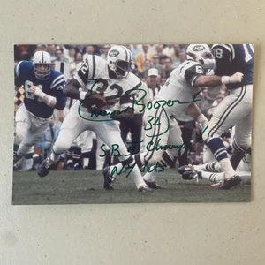 Emerson Boozer signed Autogramm Auto 4x6 Foto New York Jets - Bild 1 von 1