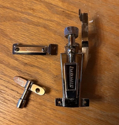 Vintage 1970s Ludwig Strainer W 1960s Butt Plate + Key - Image 1 of 4