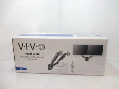 Vivo MOUNT-V002G Dual Monitor Wall Mount Black Brand New - Image 1 of 4
