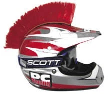 PC Racing PCHMRED HELMET MOHAWK (MOHAWK ONLY) RED Foto 1 de 2