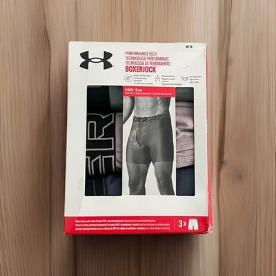 Calzoncillos boxer Under Armour talla mediana (31-34) gris azul verde Performance Tech Foto 1 de 4