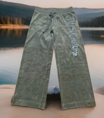 Женские брюки Juicy Couture зеленые тренировочные штаны спортивные штаны размер Petite - Изображение 1 из 4