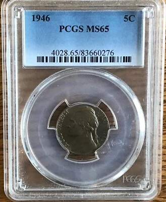 1946 PCGS MS65 Nickel - Image 1 of 4