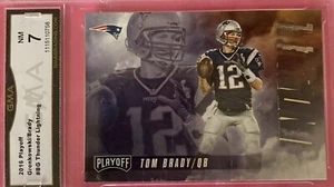 Tom Brady/Gronk errore di stampa 2016 Playoff Thunder/Lightning #TLBG grado 7 - Foto 1 di 2