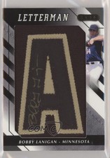 2008 Razor Letterman 1 Black/Gold 1/1 Bobby Lanigan #BOL-A2 Auto r7d