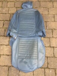 Triumph TR6 Factory Overdrive 1968–76 Blue Leather Driver R/H Seat Cover UK