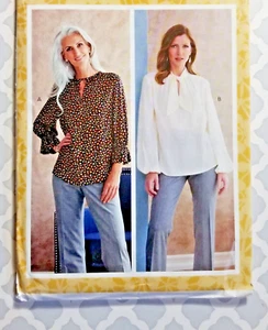 Blusa Top Misses FÁCIL HABILIDAD Butterick R10753 Tallas 6-14 Patrón de Costura Nueva Sin Cortar  - Imagen 1 de 2