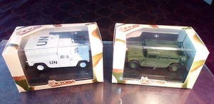 VICTORIA 1/43 Military HUMMER (U.S. ARMY + U.N.) Lot 4 M.I.B - Foto 1 di 11