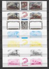 Transcontinental Railroad 150th Anniversary, COLOR PROOF Set of 6 + 1