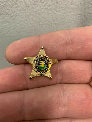 Cook County Illinois Deputy Sheriff mini badge lapel pin  - Image 1 of 2
