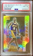1996 Bowman's Best Picks Kobe Bryant Refractor #BP10 PSA 8 NM MINT Rookie