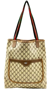 Authentic Gucci GG Supreme Sherry Line PVC 39.02 Tote Bag NS030821 - Picture 1 of 19