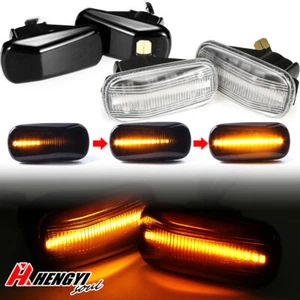 [Clear/Smoke] Dynamc LED Side Marker Light For Honda Acura RSX Integra Civic - Picture 1 of 9