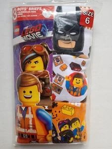 The Lego Movie 2 Boys Size 6 Cotton Briefs 3-Pack Batman - Picture 1 of 3