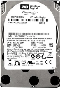 Western Digital VelociRaptor 250GB 10000U/Min 64MB SATA III WD2500BHTZ 2.5 " " - Picture 1 of 3