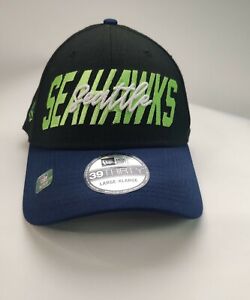 New Era 39Thirty Snapback Seattle Seahawks Cap Hat NFL22 Draft 3930 L/XL