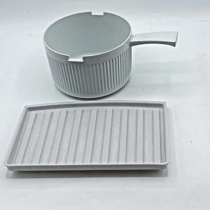 Nordic Ware 1 Qt Saucepan Either Side Pour & Bacon Rack Tray Grill - Picture 1 of 7