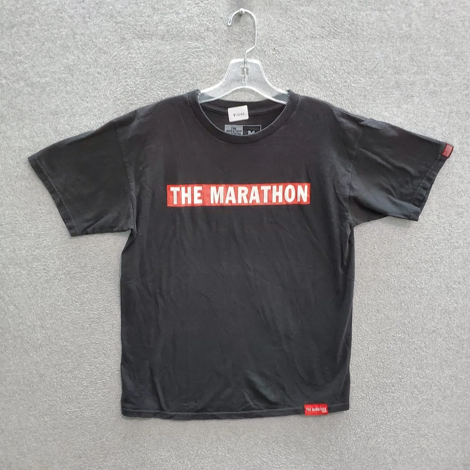 The Marathon Clothing Men T-Shirt Medium Black Logo Spellout Short Sleeve Tee - Image 1 of 4