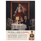 1957 Drambuie: After Dinner a Dram Vintage Print Ad