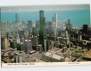 Postcard Aerial view of Chicago Illinois USA - Picture 1 of 2