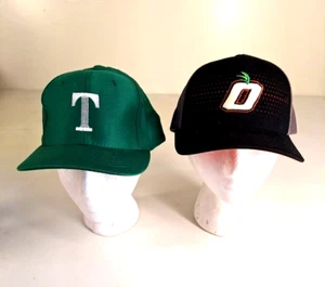 Lot of 2 College Sports Teams Trucker Caps Snap Back Hats Embroidered - Picture 1 of 7