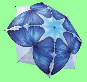 Blue Morpho Folding Umbrella - Picture 1 of 1