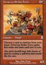 1x Dwarven Strike Force MTG Odyssey NM Magic Regular