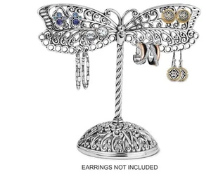 NEW Brighton Dragonfly Earring Necklace Jewelry Tree Holder D30247 Silver - Picture 1 of 2