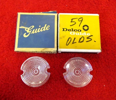 Juego de lentes de lámpara de respaldo inverso Olds Super 88 98 NOS GM 1959-1960 # 5950026 Foto 1 de 4