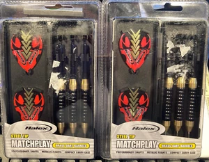 2 Halex Matchplay Steel Tip Dart Sets 22 & 20 Gramm Neu im Paket - Bild 1 von 3