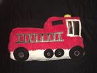 Pottery Barn Kids Fire Truck Light Up Sirens Plush Toy Red 15" Red Black White