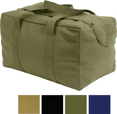 Small Mini Parachute Cargo Bag Mini Carry Duffle Canvas Military Tactical Bag - Image 1 of 2