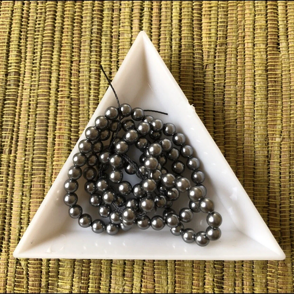 NUEVO 100 Perlas Swarovski Gris 4mm Foto 1 de 1