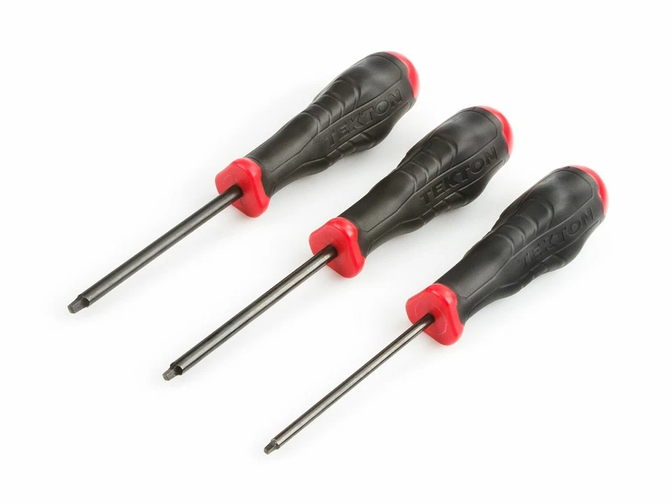 Tekton Square Drive Black Oxide Blade Screwdriver Set, 3 Pc (S1-S3), DHQ91004 - Image 1 of 4