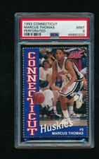 1993 94 Un Connecticut Huskies Team Issue Marcus Thomas psa 9 highest pop 1