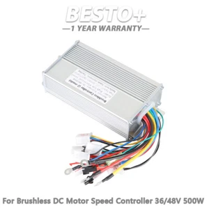 Electric Bicycle E-bike Scooter Brushless DC Motor Speed Controller 36/48V 500W - Picture 1 of 9