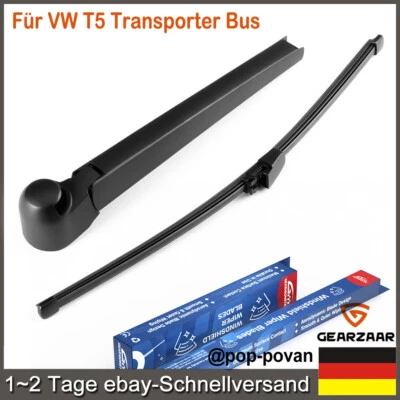 Wischerarm+ Scheibenwischer hinten für VW T5 Transporter Bus Multivan V - Bild 1 von 4