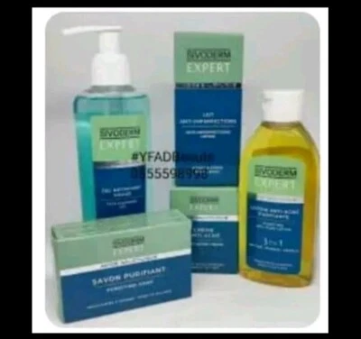 1×SIVODERM EXPERT Set of 5 Face& Body LOTION GEL SOAP, CREAM LOTION Anti-Acné.   - Image 1 of 3