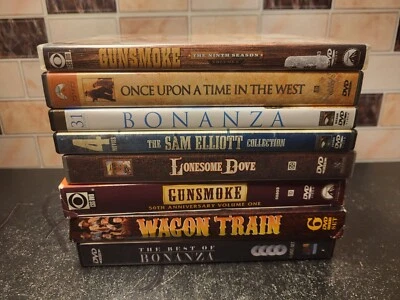 Large Western Dvd/Boxset Collection Wagon Train Bonanza Gunsmoke Lonesome Dove - Imagem 1 de 4
