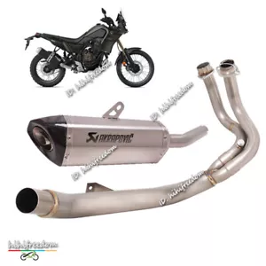 Silenciador de cabezal de titanio escape completo Slip para Yamaha Tenere 700 XTZ700 2019-2024 - Imagen 1 de 12
