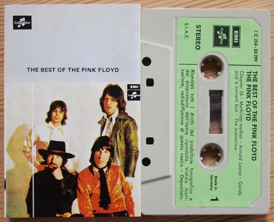 THE BEST OF THE PINK FLOYD (COLUMBIA 3C25404299) 1970s ITALY CASSETTE TAPE RARE - Image 1 of 4