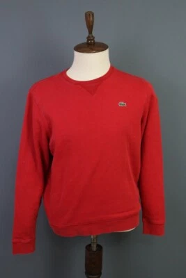 Suéter tejido cuello redondo rojo deportivo Lacoste talla 5/L Foto 1 de 4