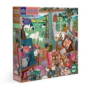 Artist's Cottage 1000 Piece Jigsaw Puzzle by eeboo - Picture 1 of 4