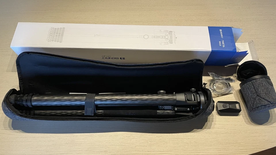 BENRO SELF LEVELING THETA MAX  CARBON FIBER TRIPOD  67 IN + BATTERY MODULE NEW! - Image 1 of 1