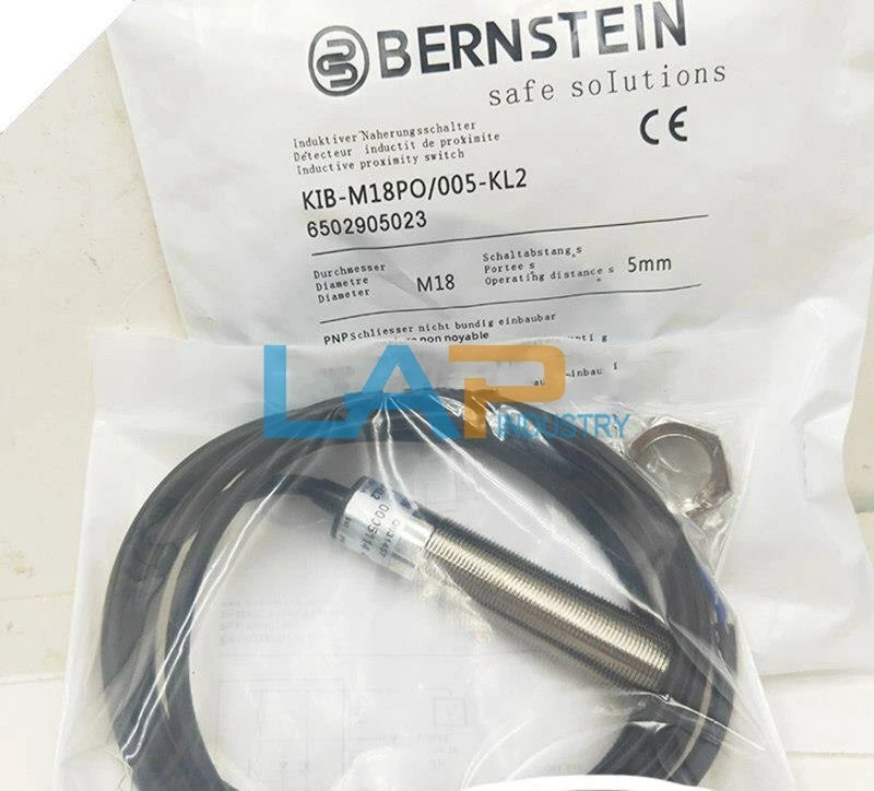 1PCS New For Bernstein Proximity switch KIB-M18PO/005-KL2 10-36VDC 200mA Sensor - Image 1 of 1